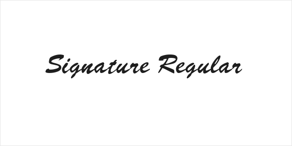 Signature Regular Logo