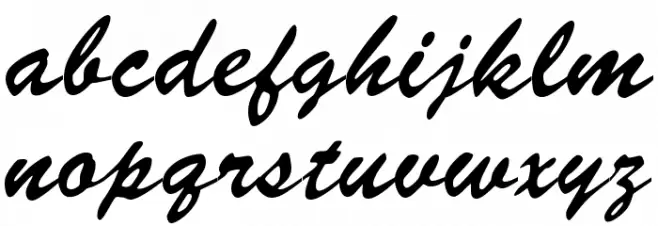 Signature Regular Font LOWERCASE