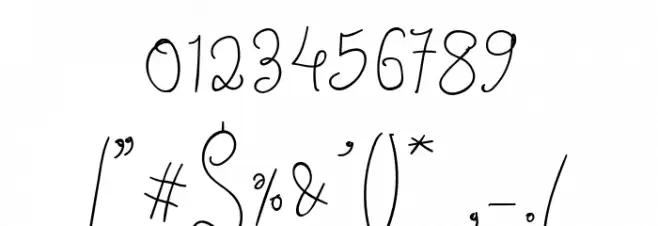 Signature Street Font OTHER CHARS