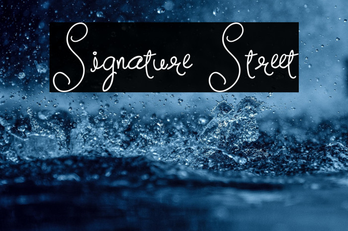 Signature Street Example 1