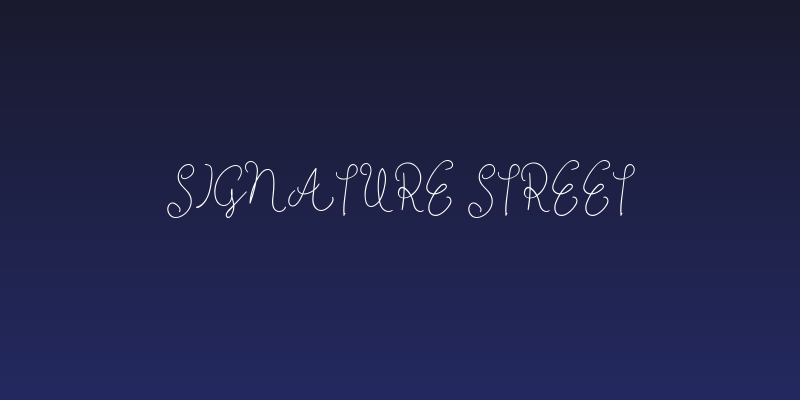 Signature Street Social Header