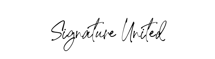 Signature United  नि: शुल्क फ़ॉन्ट्स डाउनलोड