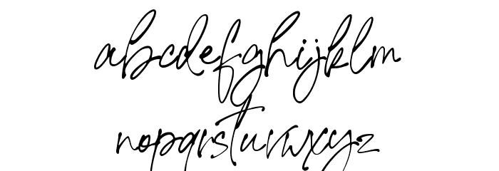 Signature United Font LOWERCASE