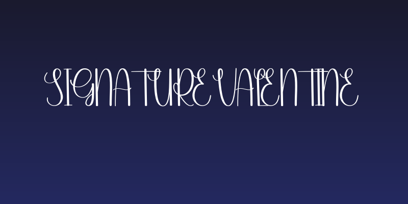 Signature Valentine Social Header