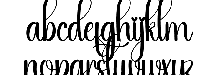 Signature Valentine Font LOWERCASE
