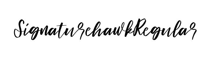 Signature hawk Regular  les polices de caractères gratuit tlcharger