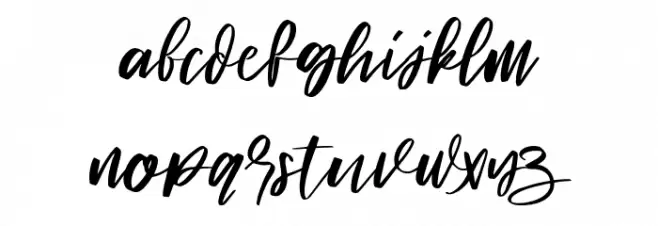 Signature hawk Regular Font LOWERCASE