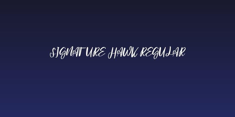 Signature hawk Regular Social Header
