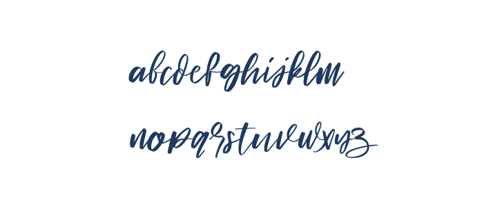 Signature hawk Regular Lowercase