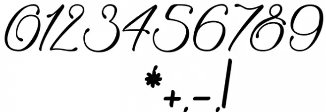 Signature of the Ancient Font OTHER CHARS