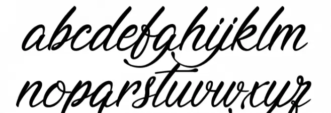 Signature of the Ancient フォント 小文字