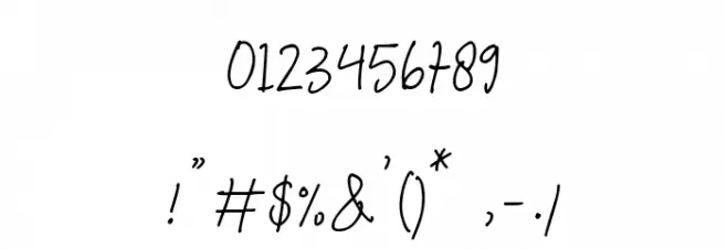 Signature present Caratteri ALTRI CARATTERI