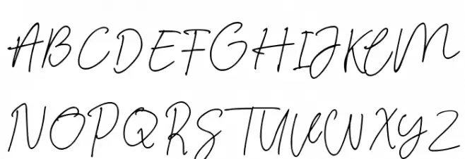 Signature present Caratteri MAIUSCOLE