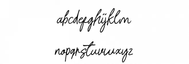 Signature present Caratteri MINUSCOLO