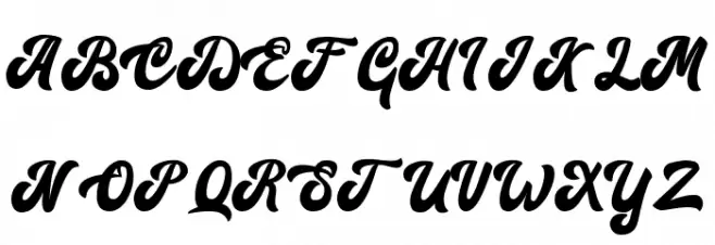 Signature Schriftart Groß