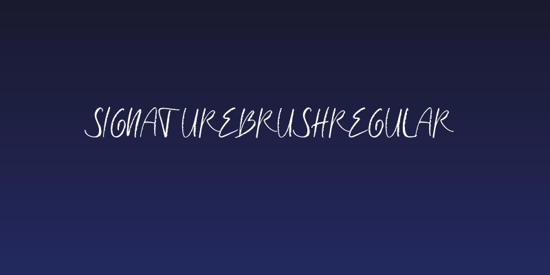 SignatureBrushRegular Social Header