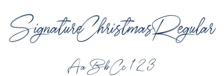 SignatureChristmasRegular Font Preview