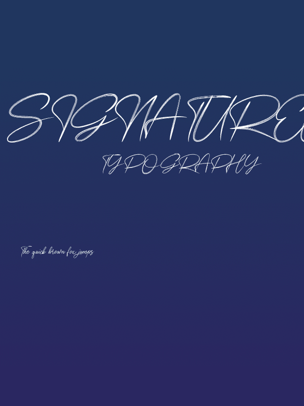 SignatureChristmasRegular Poster