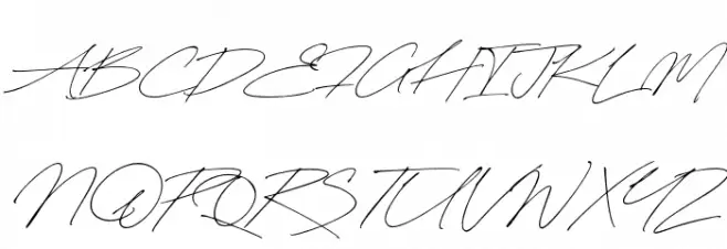 SignatureMoment-Regular Fonte MAIÚSCULAS
