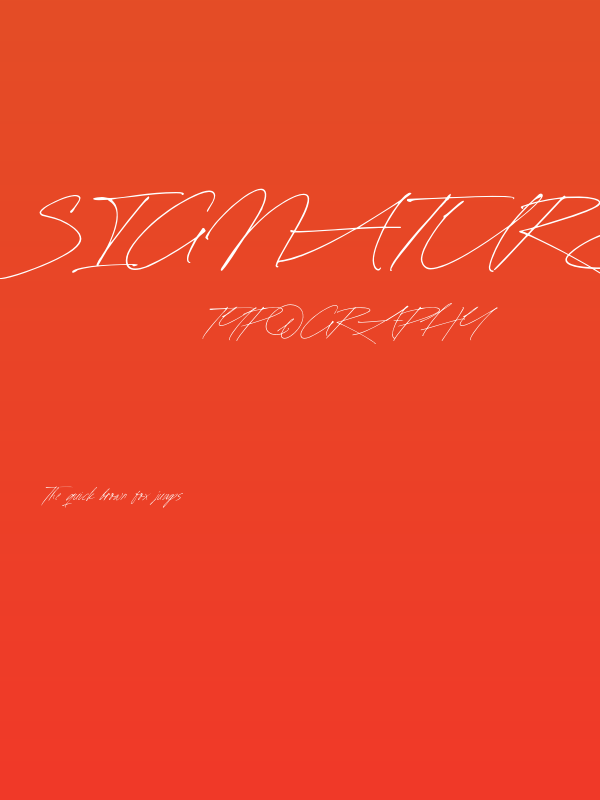 SignatureMoment-Regular Poster