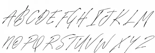 SignatureVP Font Litere mari