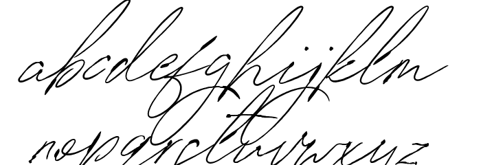 SignatureVP Font LOWERCASE