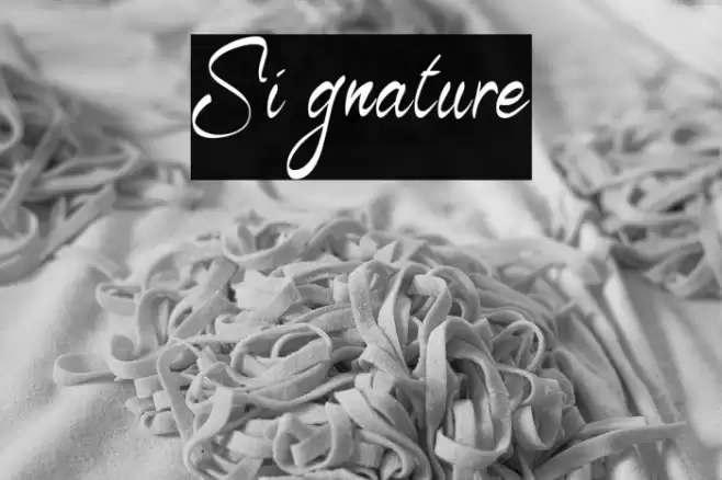 Signature Font examples