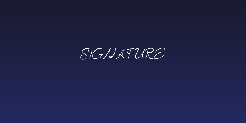 Signature Social Header