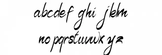Signature Caratteri MINUSCOLO