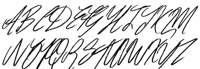 Signatures Fonte MAIÚSCULAS