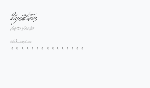 Signatures Business Card