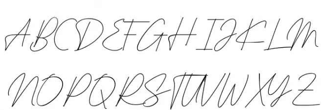 Signaturex Demo Font Alte caractere