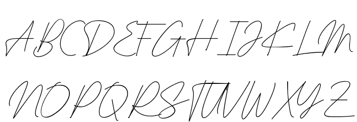 Signaturex Demo Font UPPERCASE