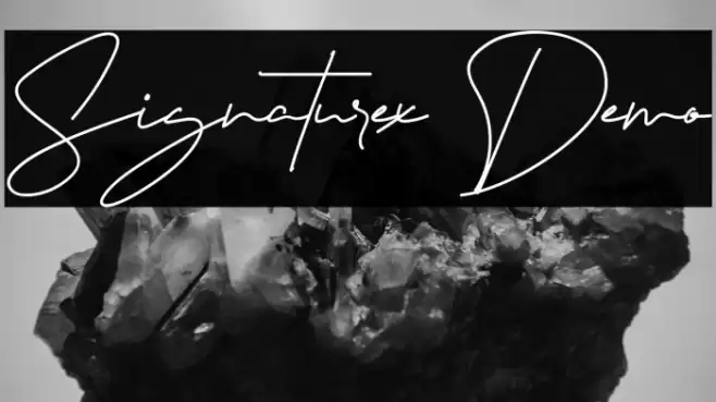 Signaturex Demo Font examples