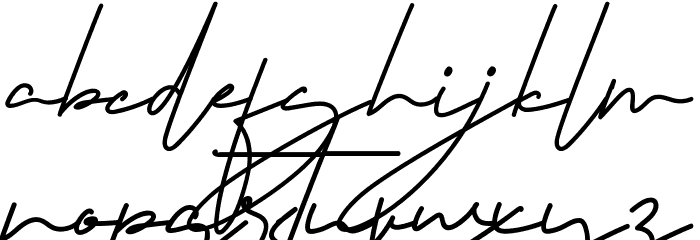 Signaturex Demo Font LOWERCASE