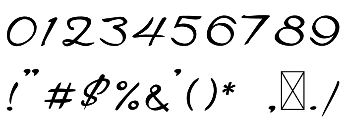 Signaturia Font OTHER CHARS