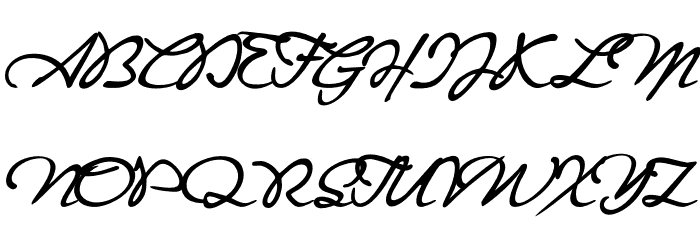 Signaturia Font UPPERCASE