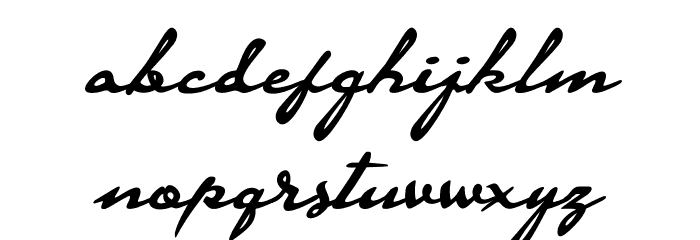 Signaturia Font LOWERCASE