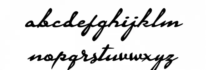 Signaturia फ़ॉन्ट लोअरकेस