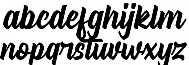 Signatype-Regular フォント 小文字