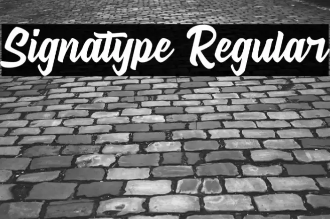 Signatype Regular Font examples