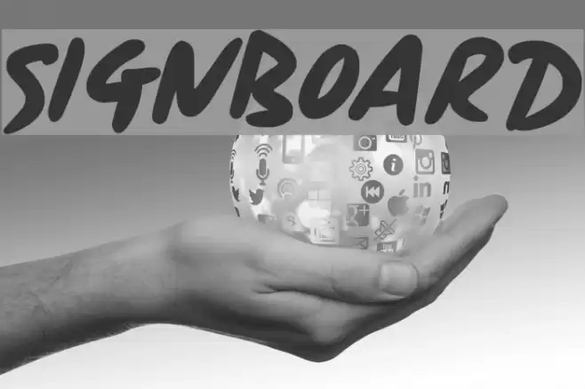 Signboard Font examples