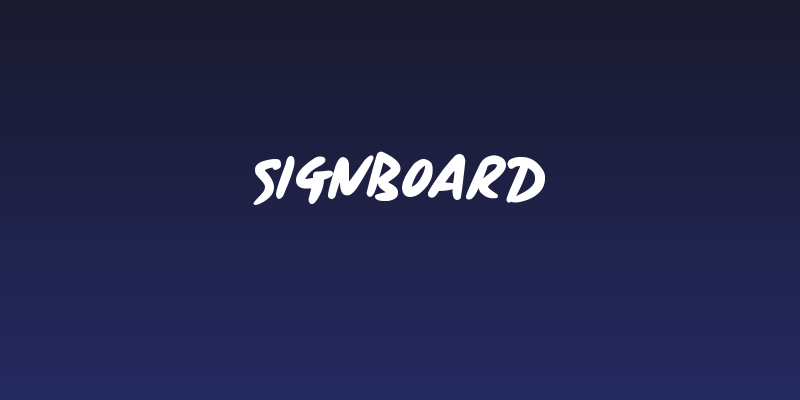 Signboard Social Header