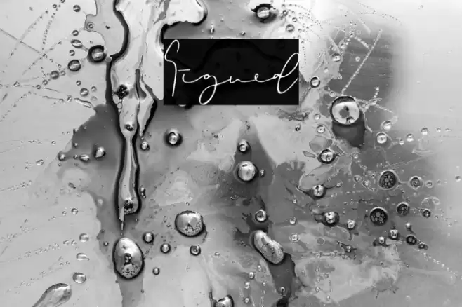 Signed خط examples