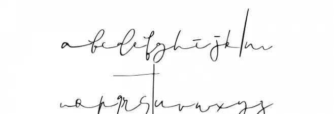 Signed خط أحرف صغيرة