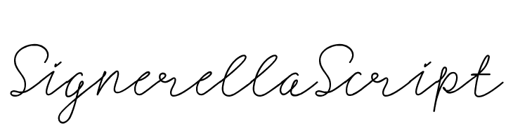 SignerellaScript  font caratteri gratis