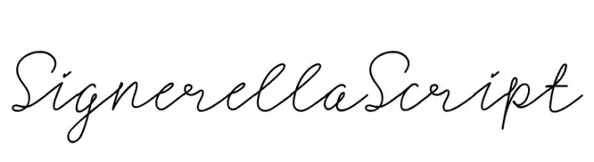 SignerellaScript  Fuentes Gratis Descargar