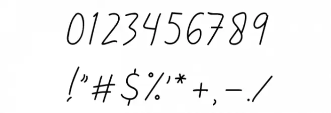 SignerellaScript Font OTHER CHARS