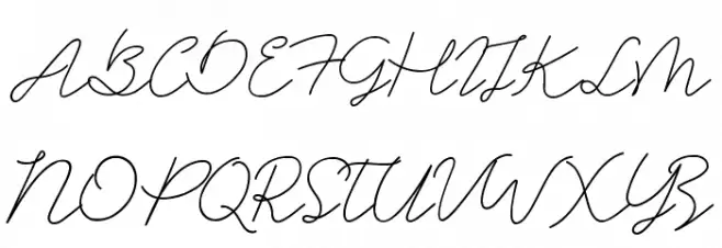 SignerellaScript Fuentes MAYÚSCULAS