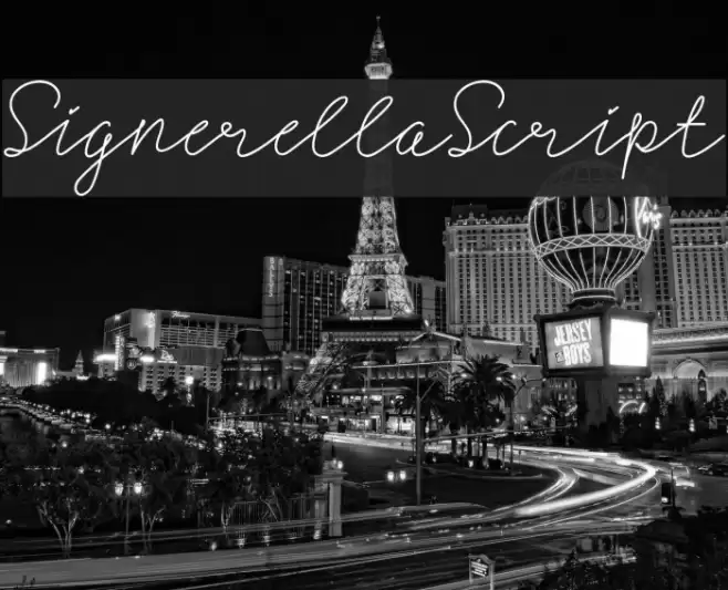 SignerellaScript Font examples